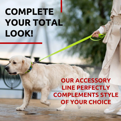 WAUDOG Waterproof Dog Leash 4 Ft 6 Ft anti Slip Dog Leash for Large Dogs Small and Medium Dogs Heavy Duty Dog Leash with Water and Dirt Resistant Long or Short Dog Leashes for Boy & Girl Dogs